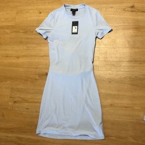 Light blue bodycon dress